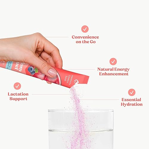 Miniatura 2 de Dúo de apoyo a la lactancia materna: mezcla hidratante de electrolitos para mamá (16 unidades) + polvo de levadura de cerveza Mommy Knows Best -