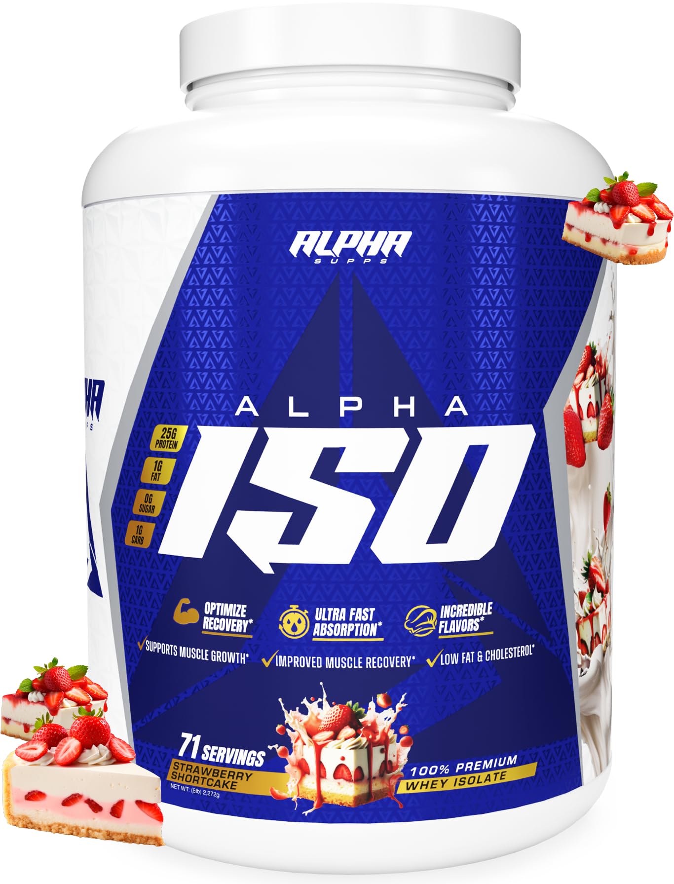 Alpha Supps ISO, Low Carb 100% Whey Protein Isolate Powder, 25 Grams Per Serving, Helps Support Muscle Growth, Low Sugar and Gluten Free (Vanilla Ice Cream, 2 lb) — Amazon image 12