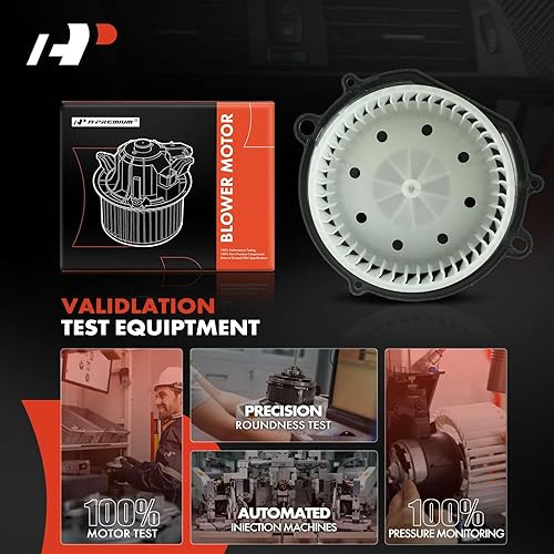 Miniatura 6 de A-Premium Conjunto de motor del ventilador de calentador HVAC compatible con vehículos Lincoln  Town Car 1998-2002, V8 4.6L  parte delantera,