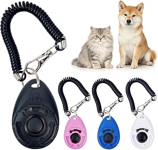 Clicker for Dog Training Pet Behavior Correction Device with Wrist Strap