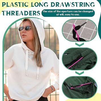 Fedmut Drawstring Threader Tool Set and Needle Threaders