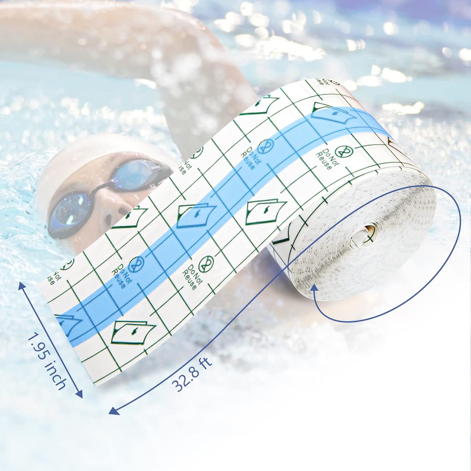 OBTANIM Transparent Waterproof Stretch Clear Adhesive Film Bandage Skin Dressing Tape for Tattoo Aftercare (2 x 394 Inch) - Image 2