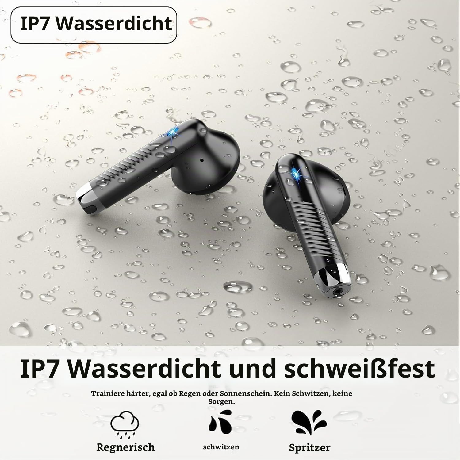 Drsaec Bluetooth 5.4 Kopfhörer 2026, 6D Tiefer Bass In-Ear Kopfhörer Kabellos Bluetooth mit App EQ Steuerung, 56Std Kabellose Kopfhörer/6 ENC Noise Cancelling Ear Buds, USB-C, IP7 Wasserdicht Ohrhörer
