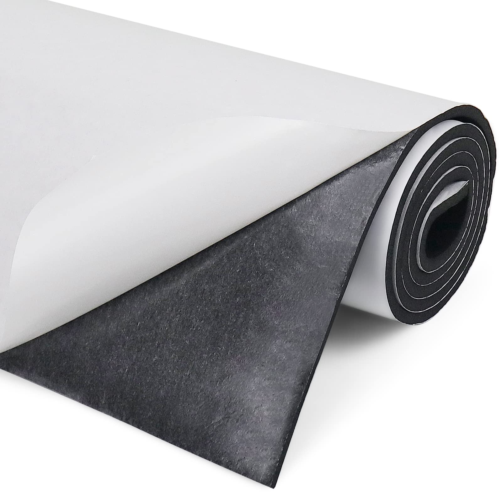 Placa de espuma de neopreno autoadhesiva multifunción rollo de espuma (300 mm x 3 mm x 1,5 m)