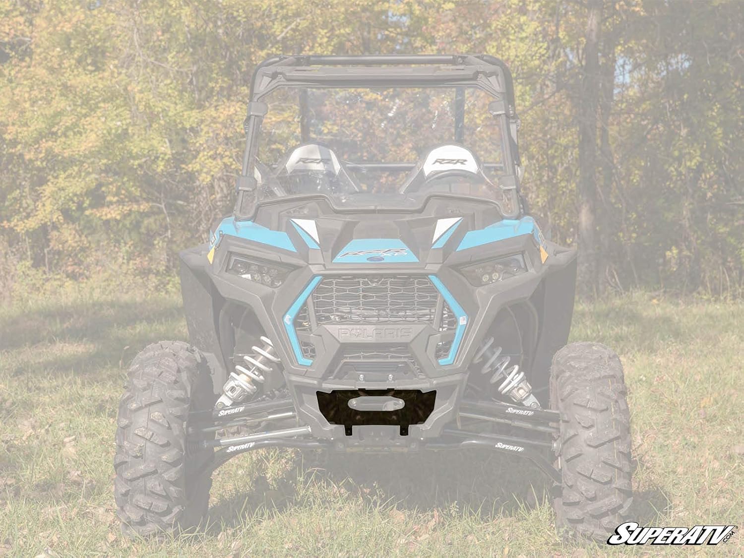 SuperATV Black Ops 4500 lb Winch with Winch Mounting Plate for 2019-23 Polaris RZR XP 1000 / XP 4 1000 | Complete Winch Kit Ready for Install | Powder Coated Heavy Duty Steel Plating