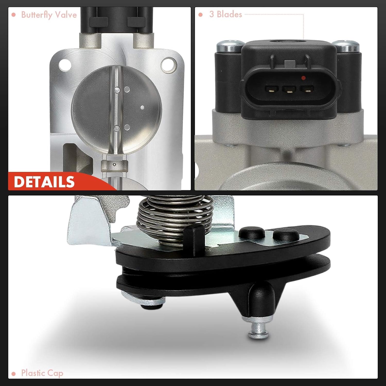 A-Premium Electronic Throttle Body Compatible with Ford F-250 F-350 F-450 F-550 E-350 Super Duty 2000-2004, E-350 Club Wagon 2003, E-450 Super Duty 2003-2004, E-550 Econoline Super Duty, Excursion