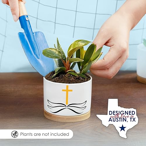 Miniatura 7 de Macetas cristianas, regalos cristianos para mujeres, regalos católicos para mujeres, regalos religiosos para mujeres, decoración cristiana, regalos