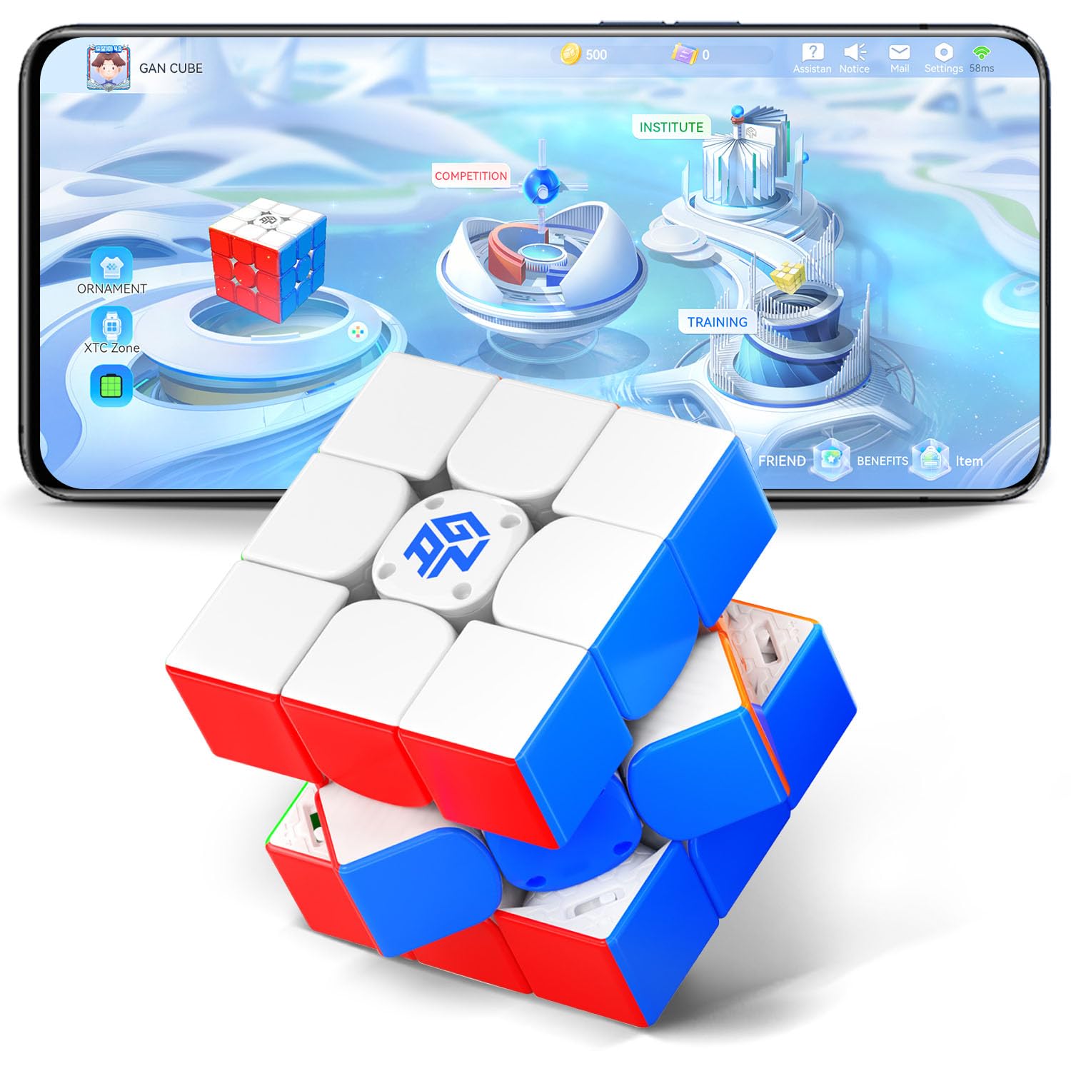 GAN 12 ui Maglev Intelligent Speed Cube 3x3, SP Standard Version