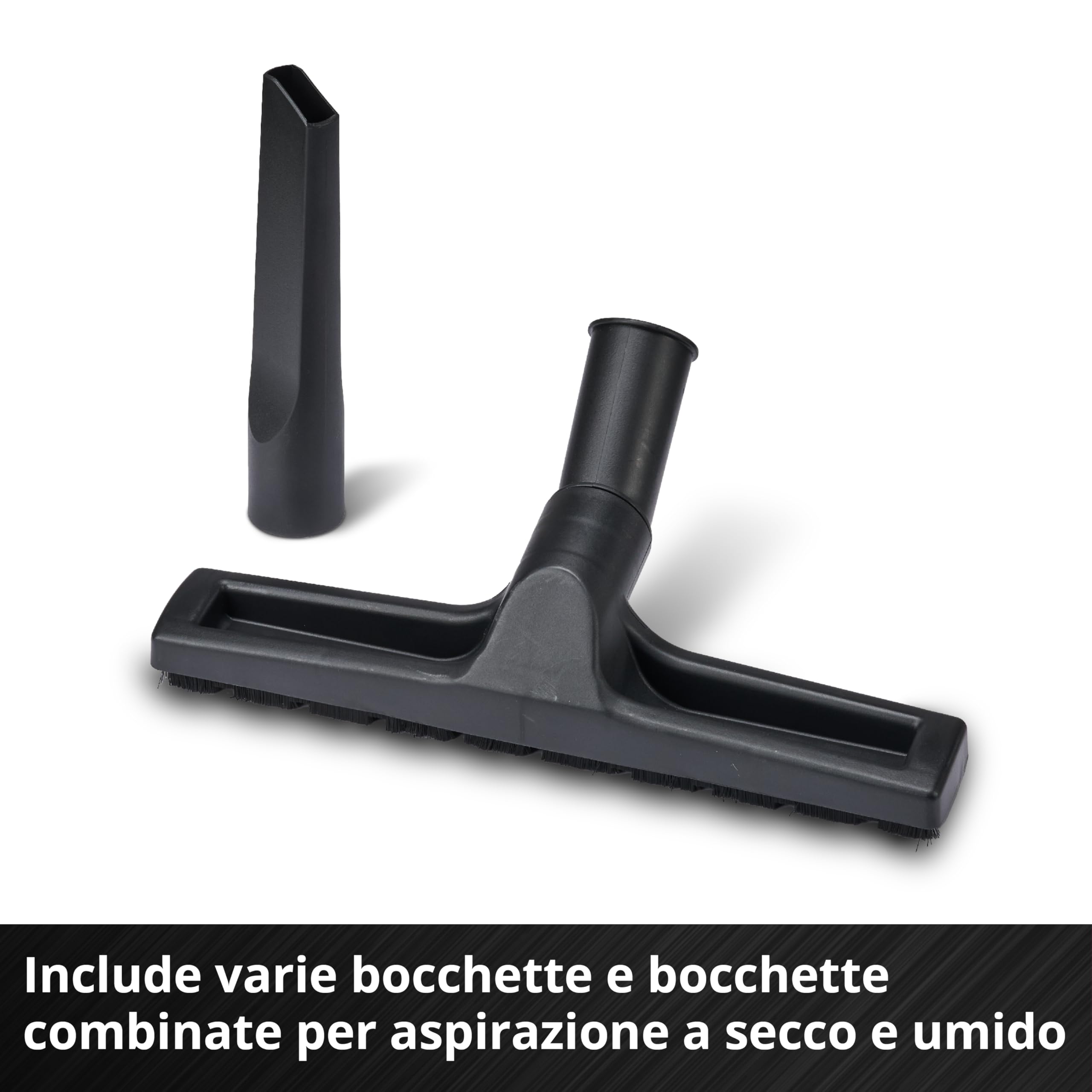 Einhell Aspiratore a secco e umido TC-VC 2555 A (850 Watt, aspirazione 180 mbar, presa automatica, serbatoio di raccolta da 25 litri, maniglia di trasporto, bocchette, filtri e sacco raccogli-sporco)