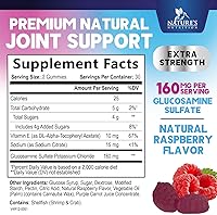 Vista 2 de Gomitas de apoyo articular – Glucosamina Plus Vitamina E Suplemento de apoyo articular de la naturaleza para molestias ocasionales para espalda