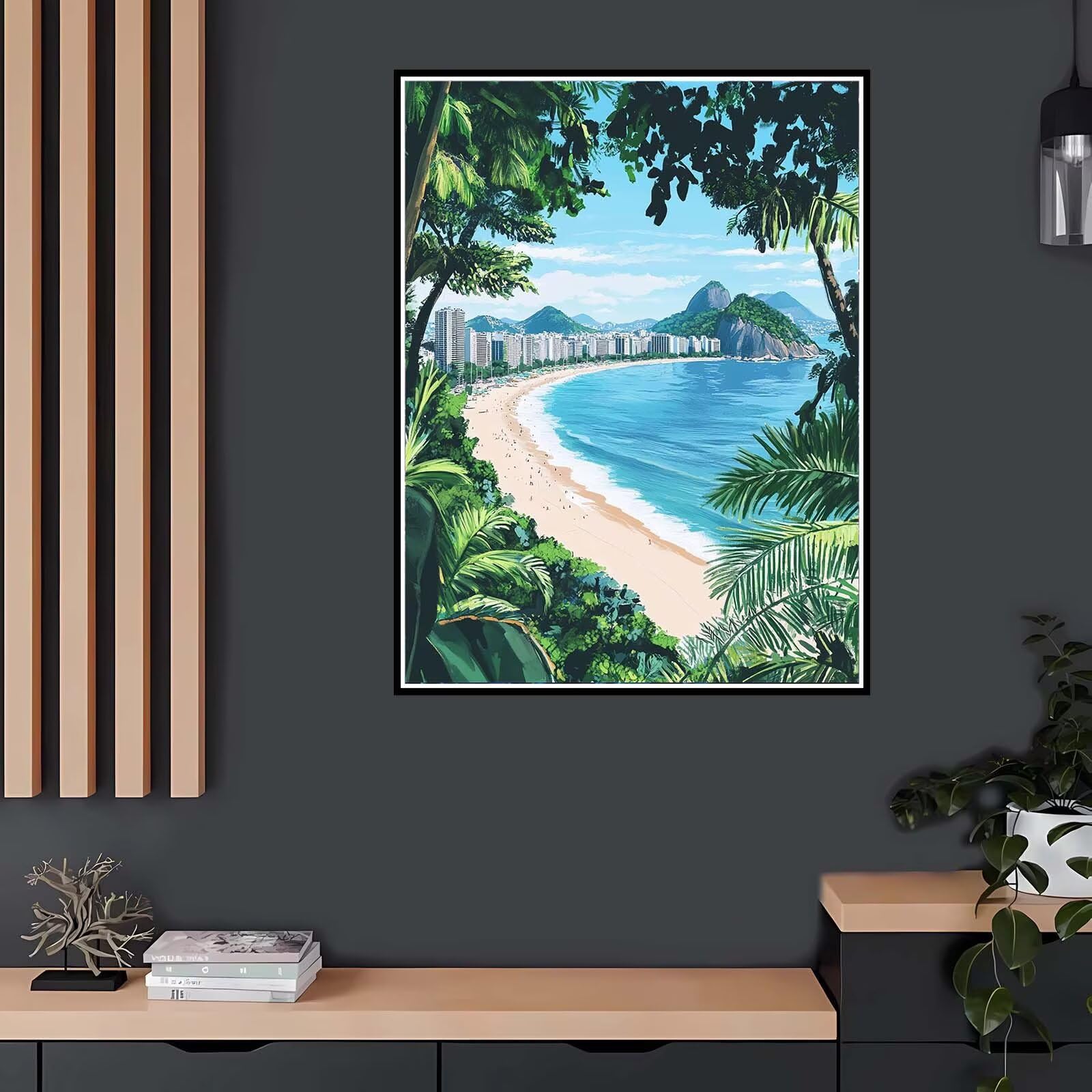 Malen Nach Zahlen Erwachsene Meer Motiv, Landschaft Malen Nach Zahlen Kinder Mädchen Geschenk, DIY Kreativ Set für Erwachsene mit Pinseln und Acrylpigment für Zimmer Deko Aesthetic, 60x90cm,YP1534
