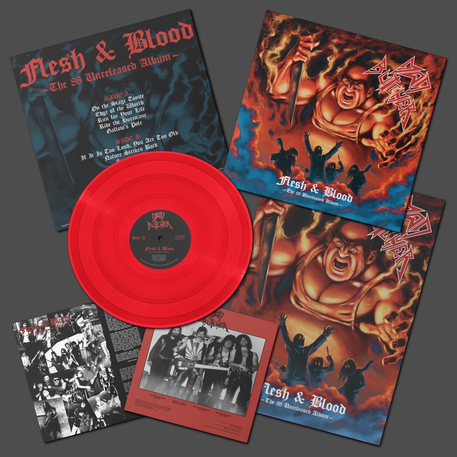 Flesh & Blood - The 88 Unreleased Album by Mad Butcher — album cover