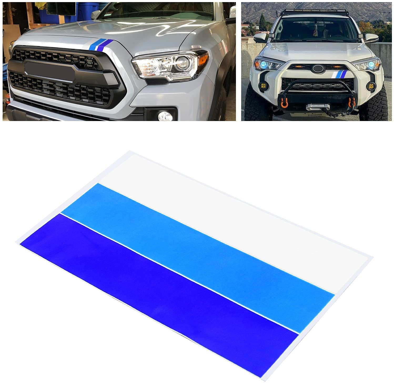 Buy 2 Piece Classic Retro Style TriColor Stripe Decal Sticker for