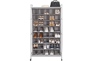STORAGE MANIAC 40-Cube Mobile Shoe Organizer