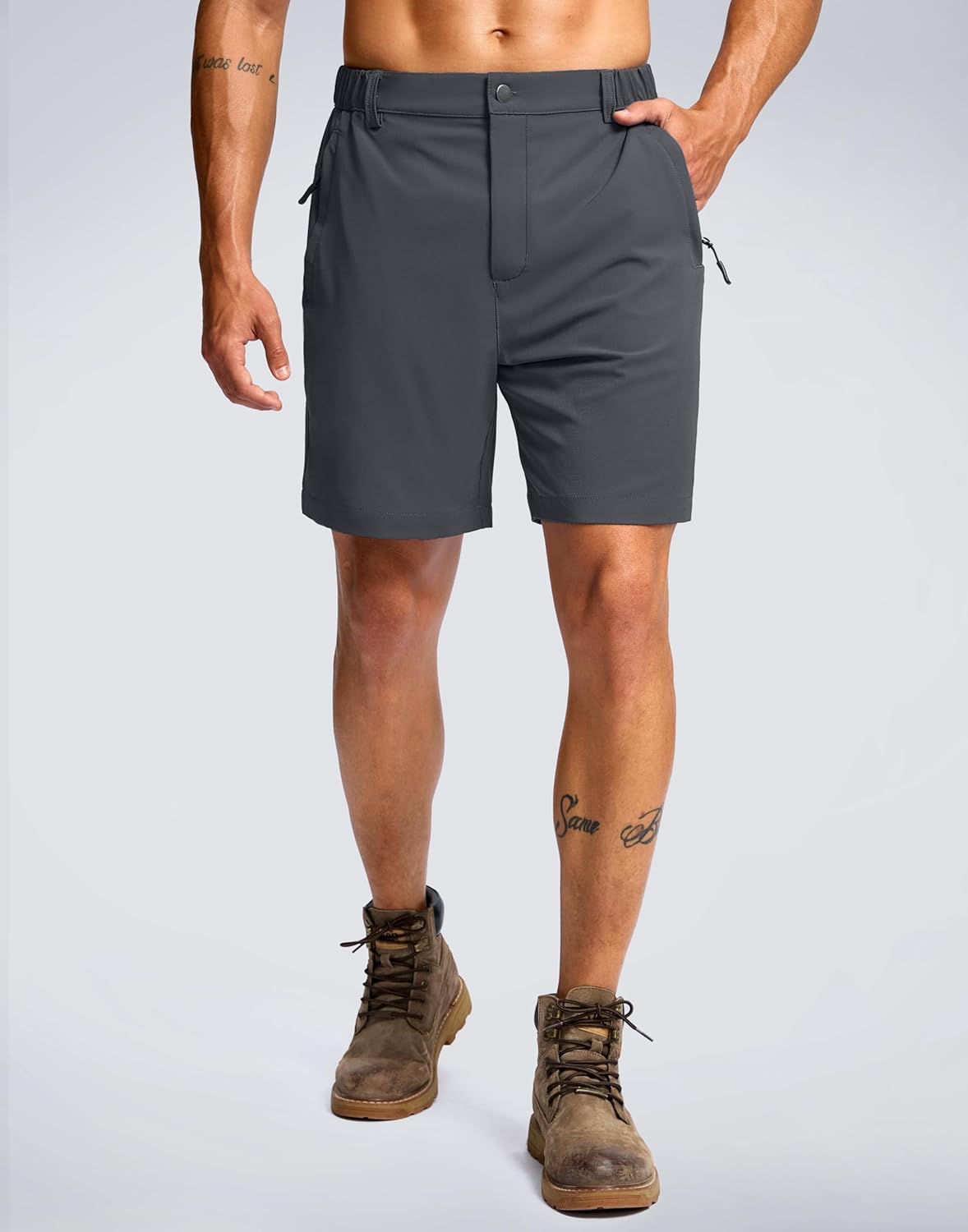 G Gradual Men's Shorts 7"/ 5"/ 9" Lightewight Casual Shorts for Men Hiking Golf Shorts with 3 Zipper Pockets - Image 2