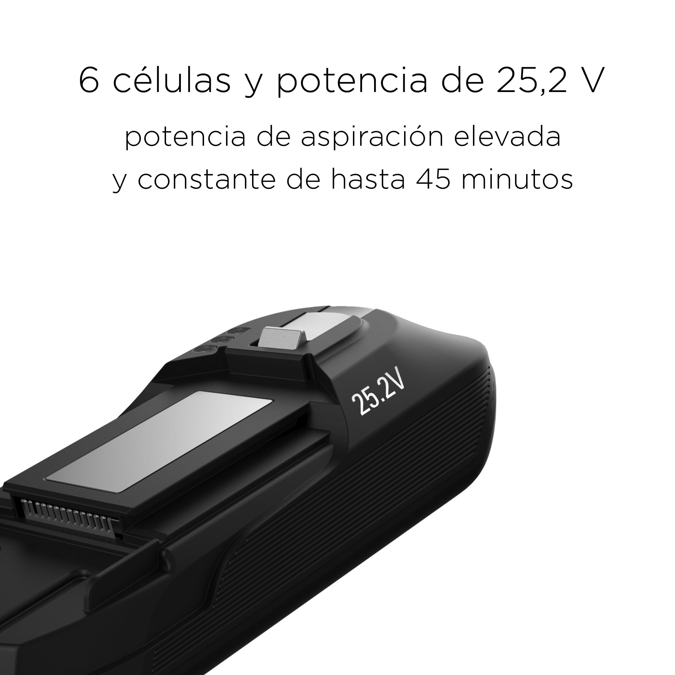 Rowenta Batería de iones de litio ZR009701 X-Force 11.60 | 25,2 voltios | 45 minutos más de experiencia de succión | compatible con X-Force Flex 11.60 RH98, TY98, EO98 | negra, gris