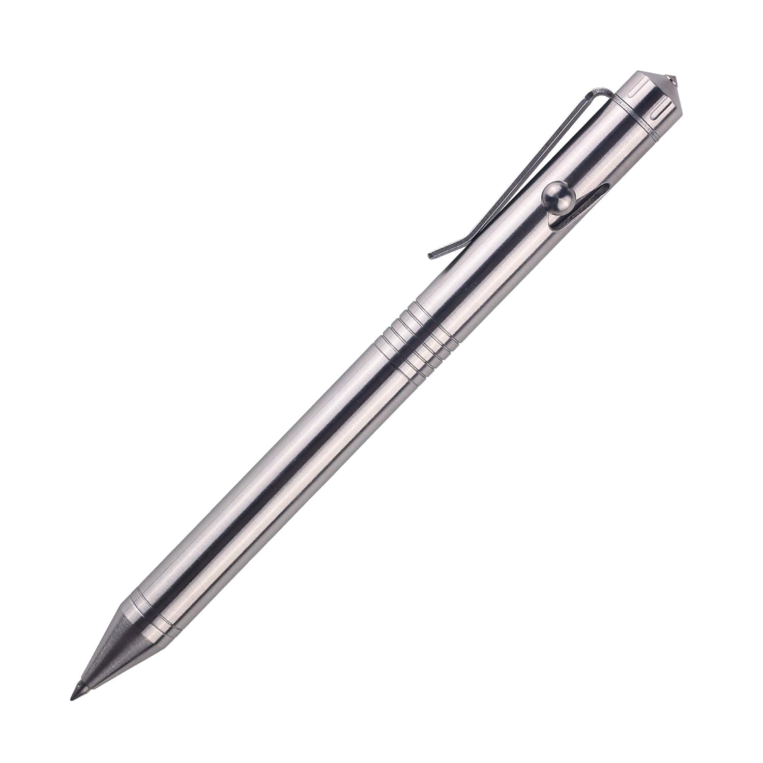 SMOOTHERPRO Bolt Action Pen Decent Stainless Steel Compatible with Pilot G2 Refill Durable Stainless Steel Clip for EDC