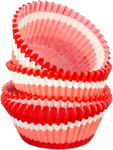 Vista 23 de Regency Wraps Vasos para hornear de grado profesional a prueba de grasa, paquete de 40 unidades, revestimientos estándar, lunares azul cobalto