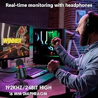 TECURS USB Gaming Mikrofon RGB LED Zajszűréssel Streaming Podcasthoz 5