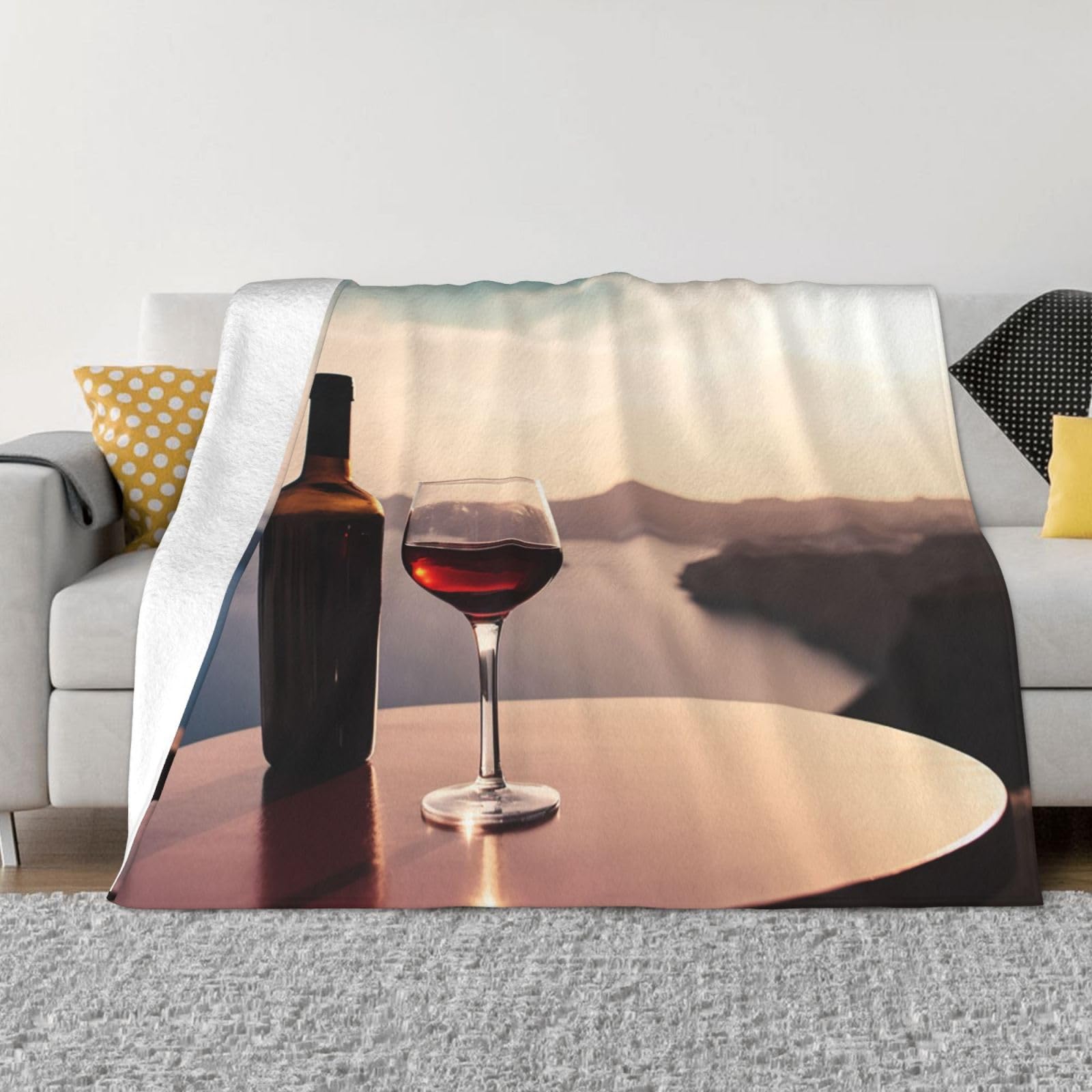 Couverture en micro polaire ultra douce contre le froid du canapé au camping