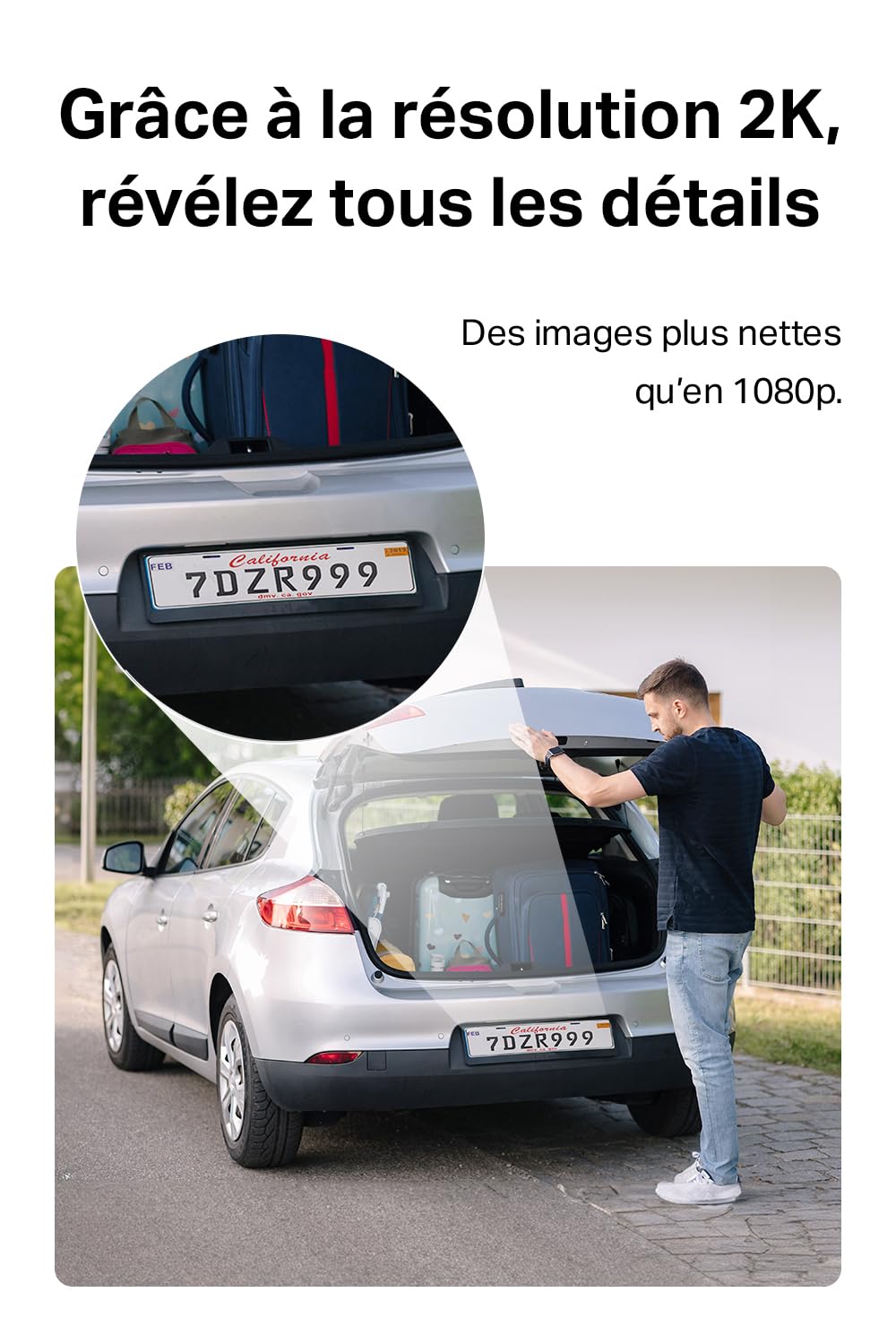 Tapo C410 KIT 2K(3MP) Caméra de Surveillance WiFi Extérieure sans Fil Solaire, IP65 Etanche