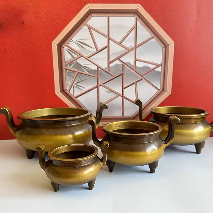 香炉　三本脚 Amazon｜香炉 お香立て 線香立て 三本足香炉 風水グッズ 銅製 香