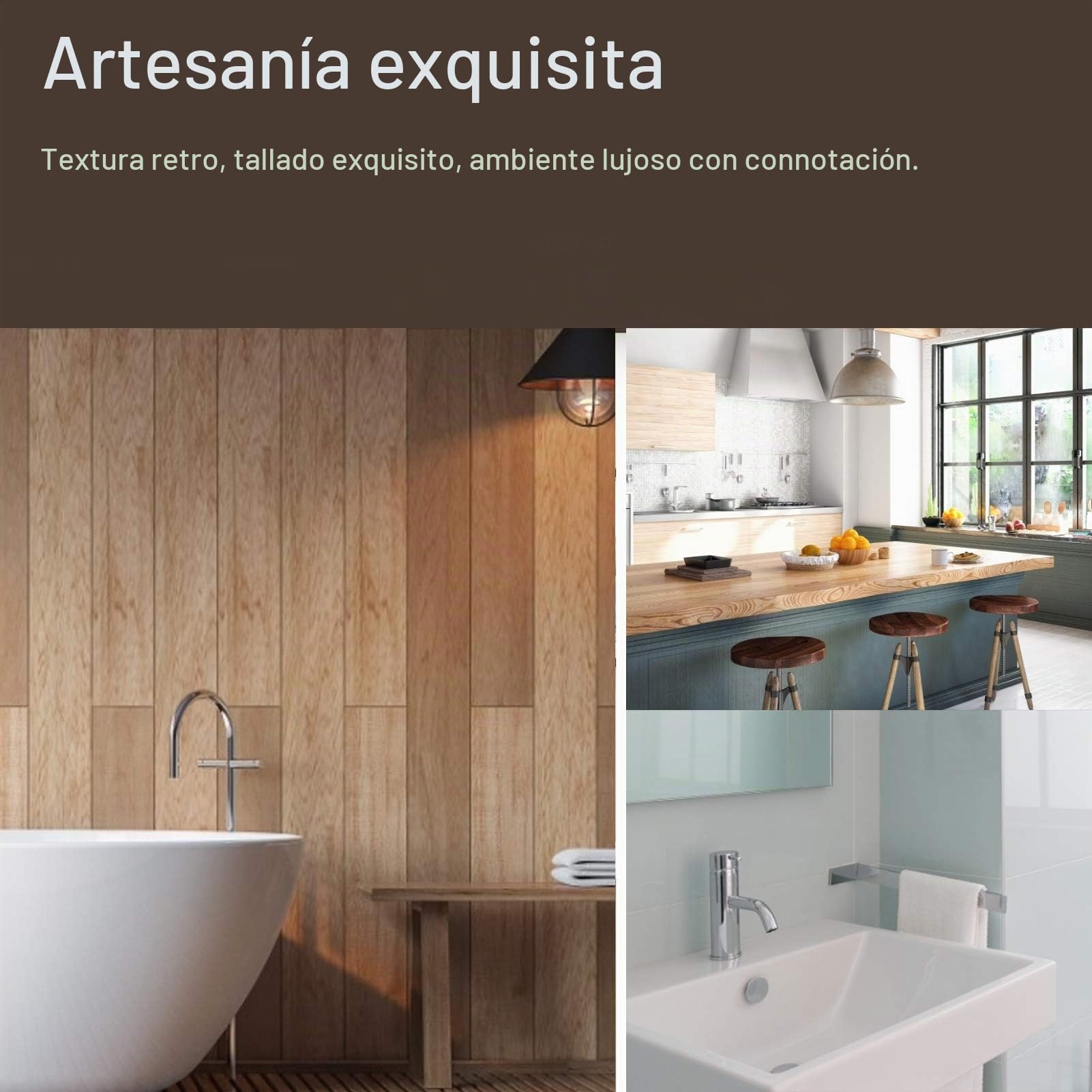 Atiguo Faucet Latón, G1/2 Grifo de doble salida Grifo de latón de pared al aire libre Grifos de la vendimia para lavabo de baño Jardín Grifos al aire libre Jardín de doble salida