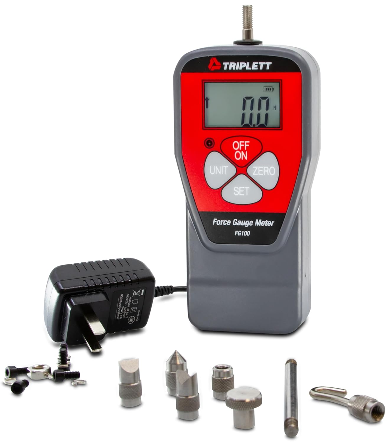 Triplett FG100 Digital Force Gauge (100lbs), Pull-Push Meter for Tension and Compression Testing