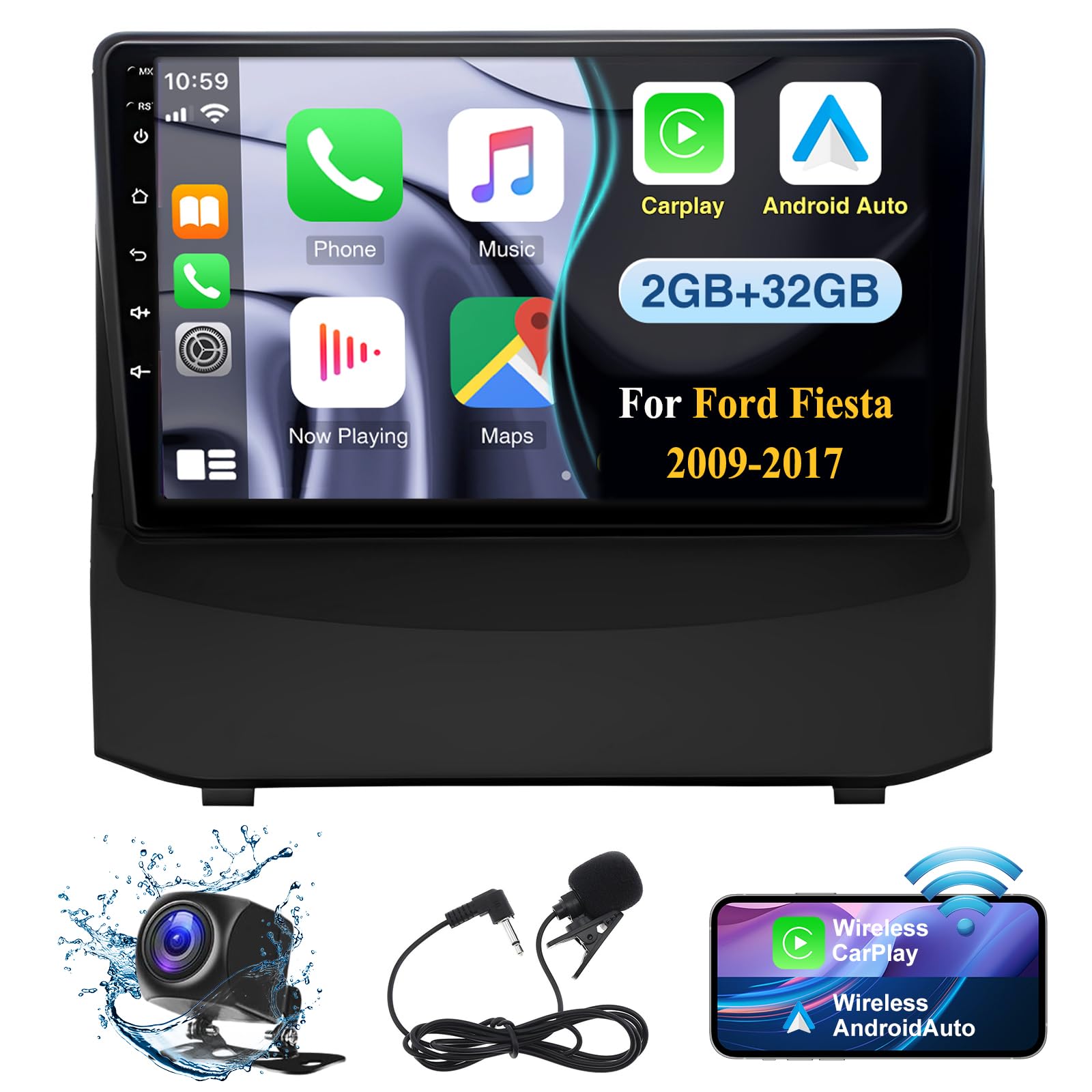 OiLiehu 6+128G 8 Core Android 13 Car Radio for Ford Transit 2009-2016