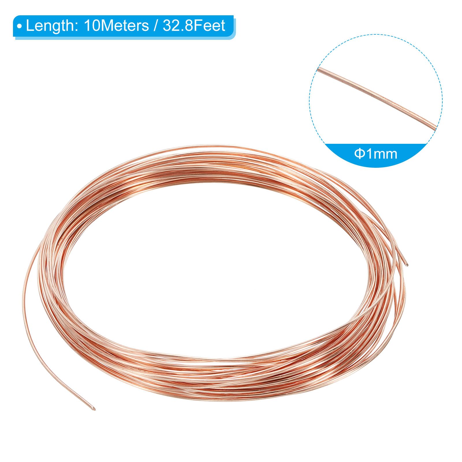 PATIKIL 32.8 Feet Solid Bare Copper Wire - Image 2
