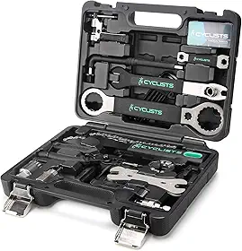 cyclists Kit de ferramentas de bicicleta de 23 peças – Compatível com caixa de ferramentas de reparo de bicicleta – Conjunto de ferramentas de manutenção de bicicleta de montanha/estrada com estojo de