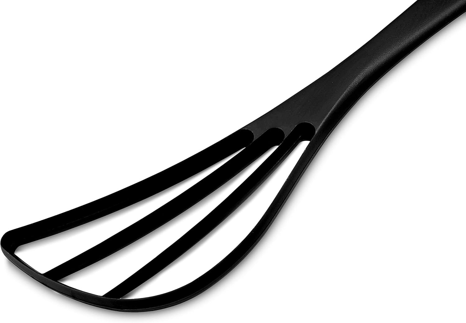 Seki Japan Flat Whisks for Cooking, Egg Utensils 9.9 inch Black PP Plastic Body, Cooking Blending Beating Stirring, Pancakes Muffins - Image 2