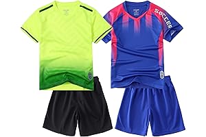 Boys Jersey Knit Top and Shorts Soccer Set
