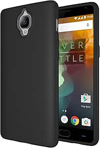 Diztronic OnePlus 3 / 3t Case, Full Matte Slim-Fit Flexible TPU Case for OnePlus 3 - Black