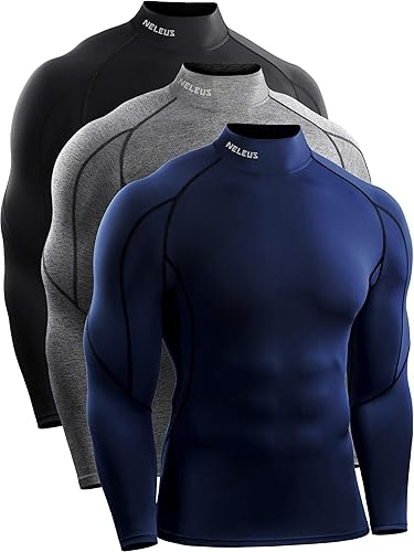 NELEUS - Camiseta deportiva de compresión para hombre, 3
