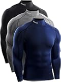 Men's 3 Pack Athletic Compression Shirt Running Shirts