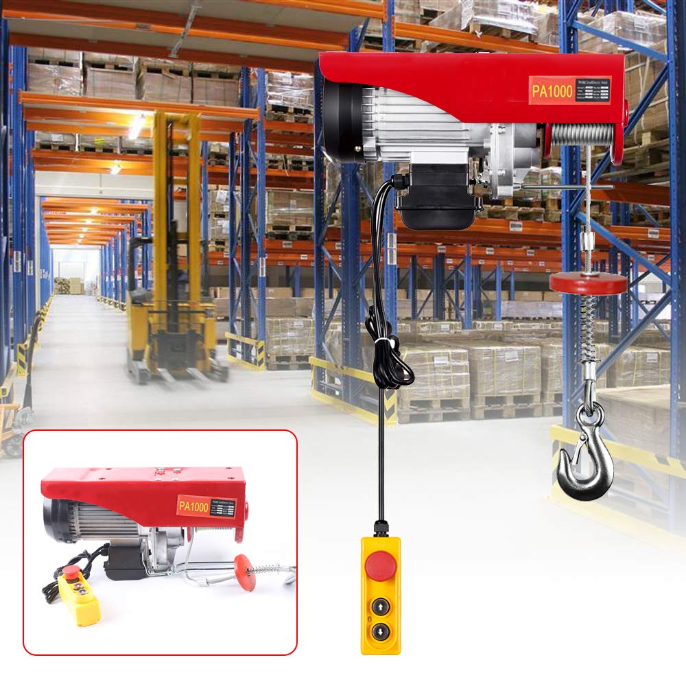 Paranco elettrico gru hub argano 1000 kg fune verricello motore verricello con telecomando