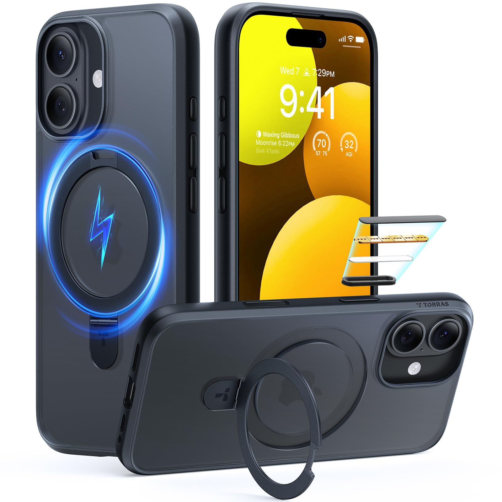 Amazon.com: TORRAS Ostand Magnetic for iPhone 17 Case, Fit for