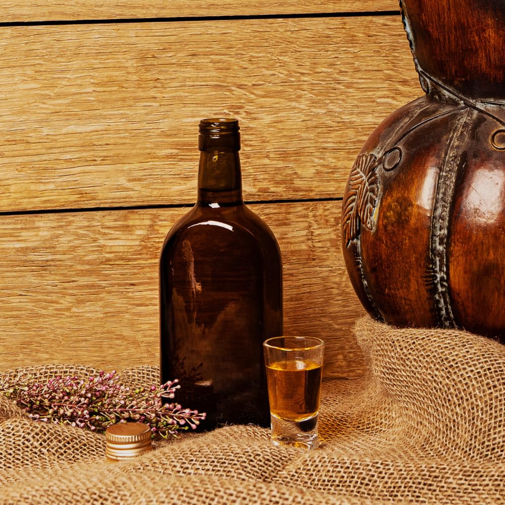 50 sztuk szklanych butelek 350 ml, oliwkowa zieleń – butelki na alkohole, likiery i olej, szklana butelka z nakrętką 28/18 mm
