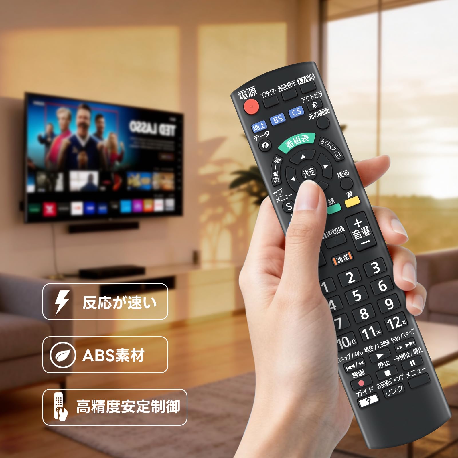 Amazon.co.jp: テレビリモコン N2QAYB001091 パナソニックテレビ用の