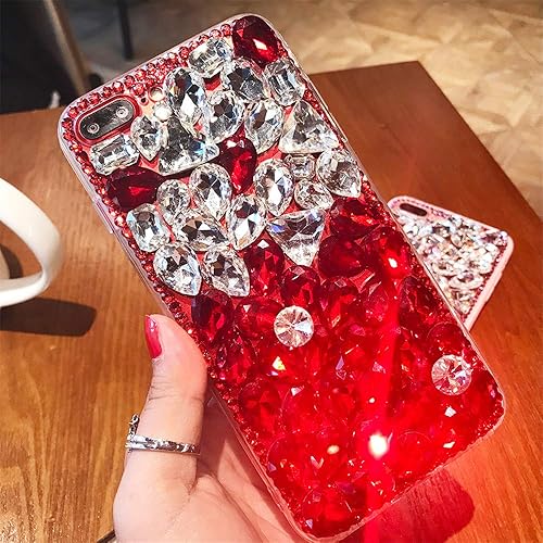 Funda para Moto Z4 Play, 3D hecha a mano de lujo Sparkle Stunning Stones Crystal Rhinestone Bling Diamond Glitter Case para Motorola Moto Z4 Play