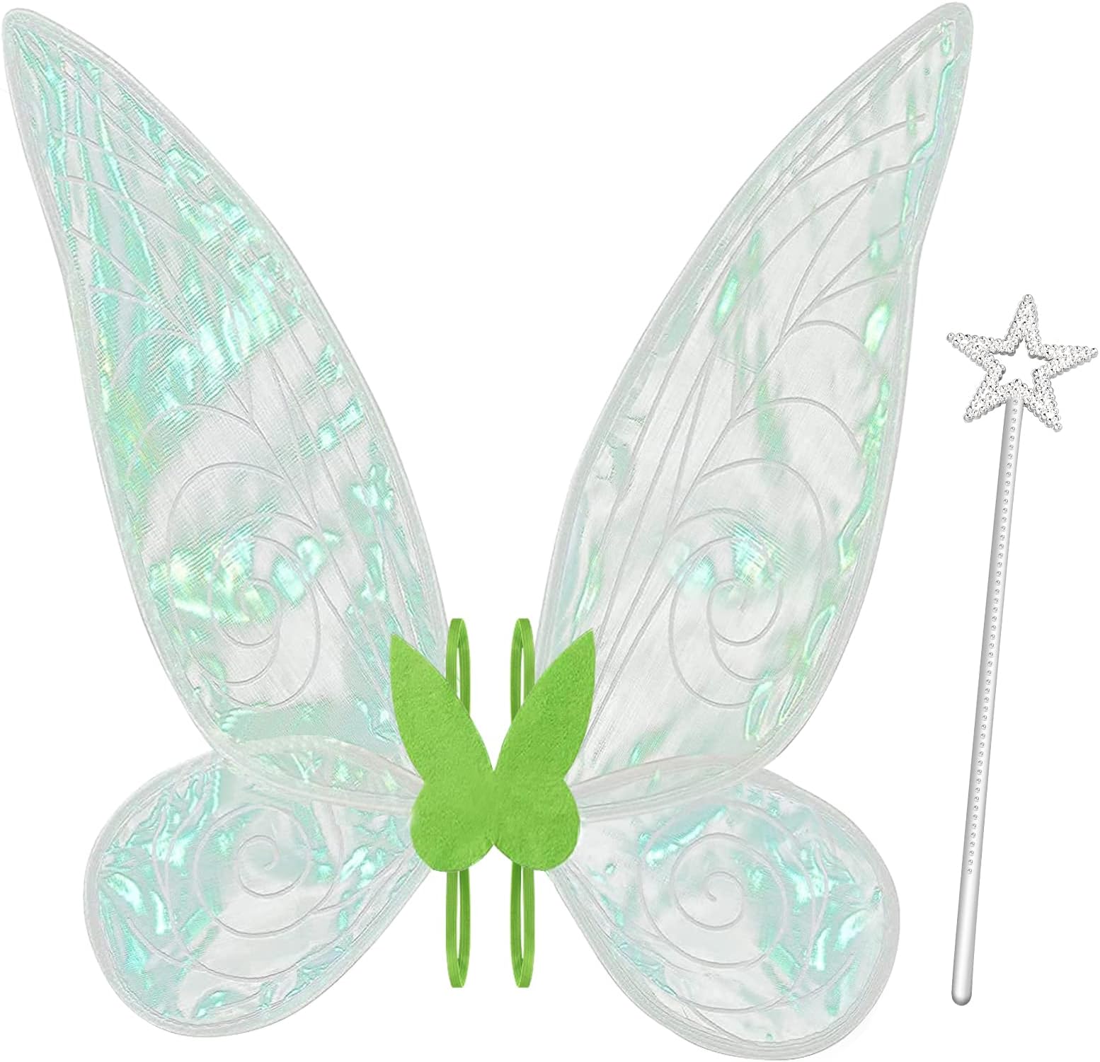 quescu Fairy Wings for Adults,Butterfly Wings for Girls,Angel Wings,Fairy Costume for Women Halloween Dress Up Party Favor