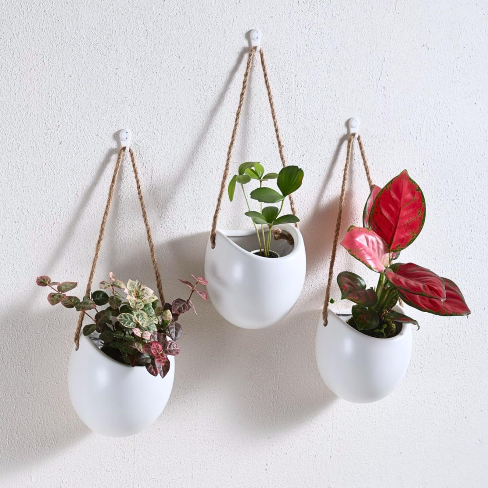 Kvetto Ceramic Wall Vases 3-Pack