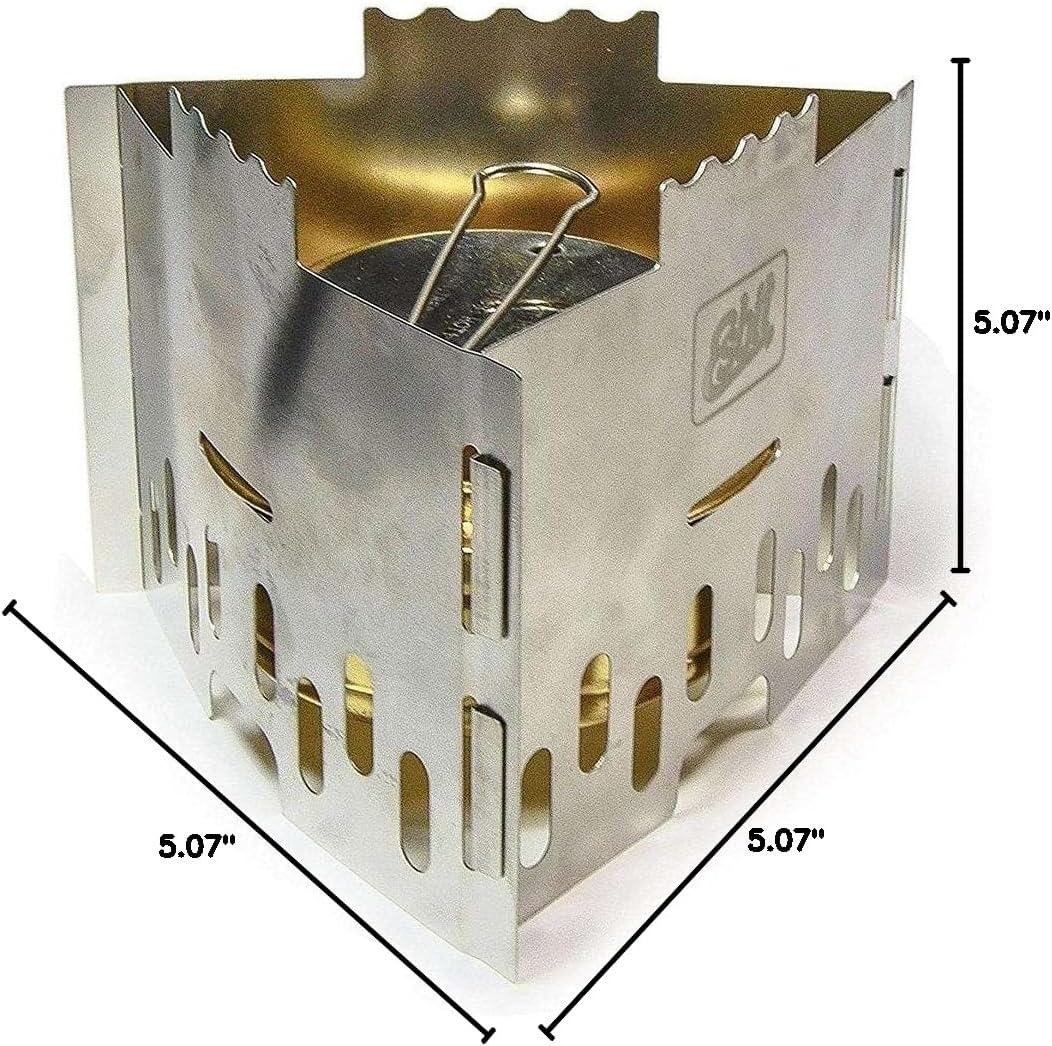 Esbit Ultralight Folding Stainless Steel Pot Stand with Tray for Alcohol or Solid Fuel Stoves