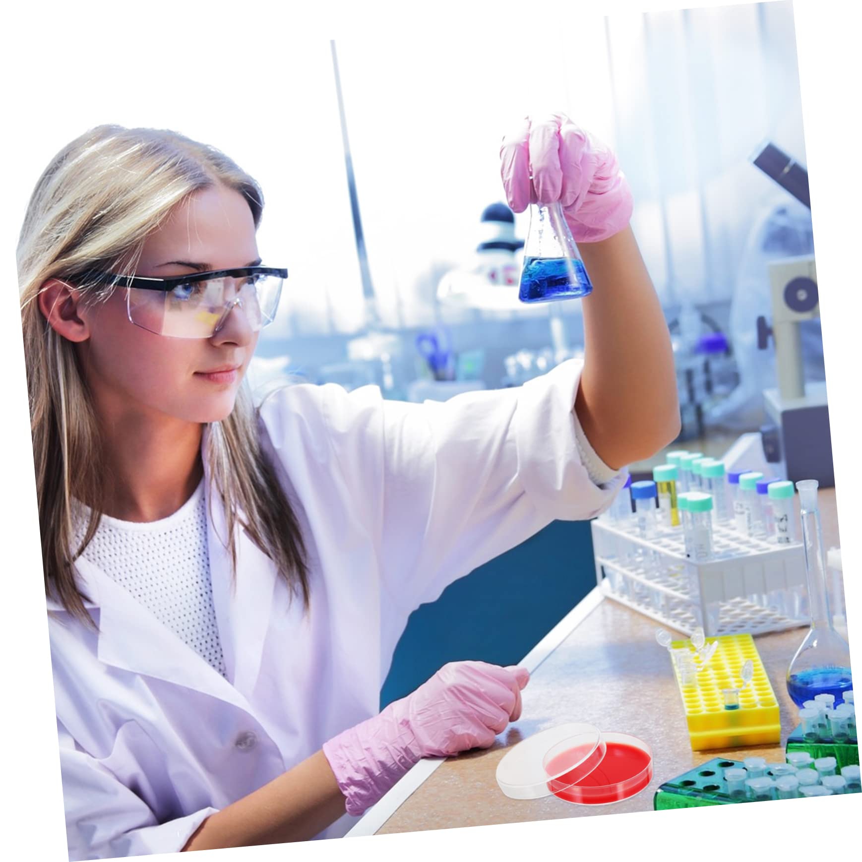 ULTECHNOVO 20pièces Plaques De Pétri Agar De Milieu De Culture Pour Laboratoire Résistantes Aux Chocs Et Faciles à Utiliser Idéales Pour Institutions Médicales Et Scientifiques