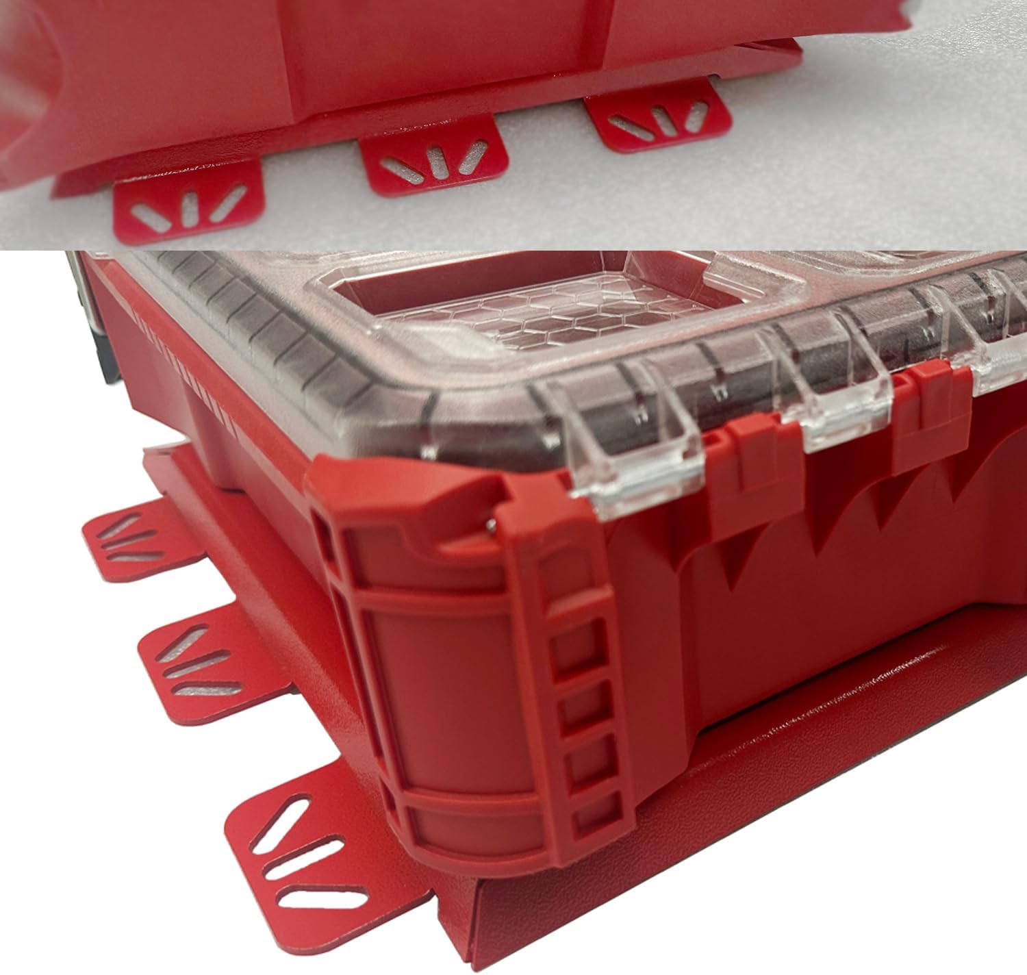 Mounting Plate Compatible with Milwaukee Packout, 100 Lbs, Metal with Powder Coat, for Tool Storage and Organization System (Full Plate-Black-2)