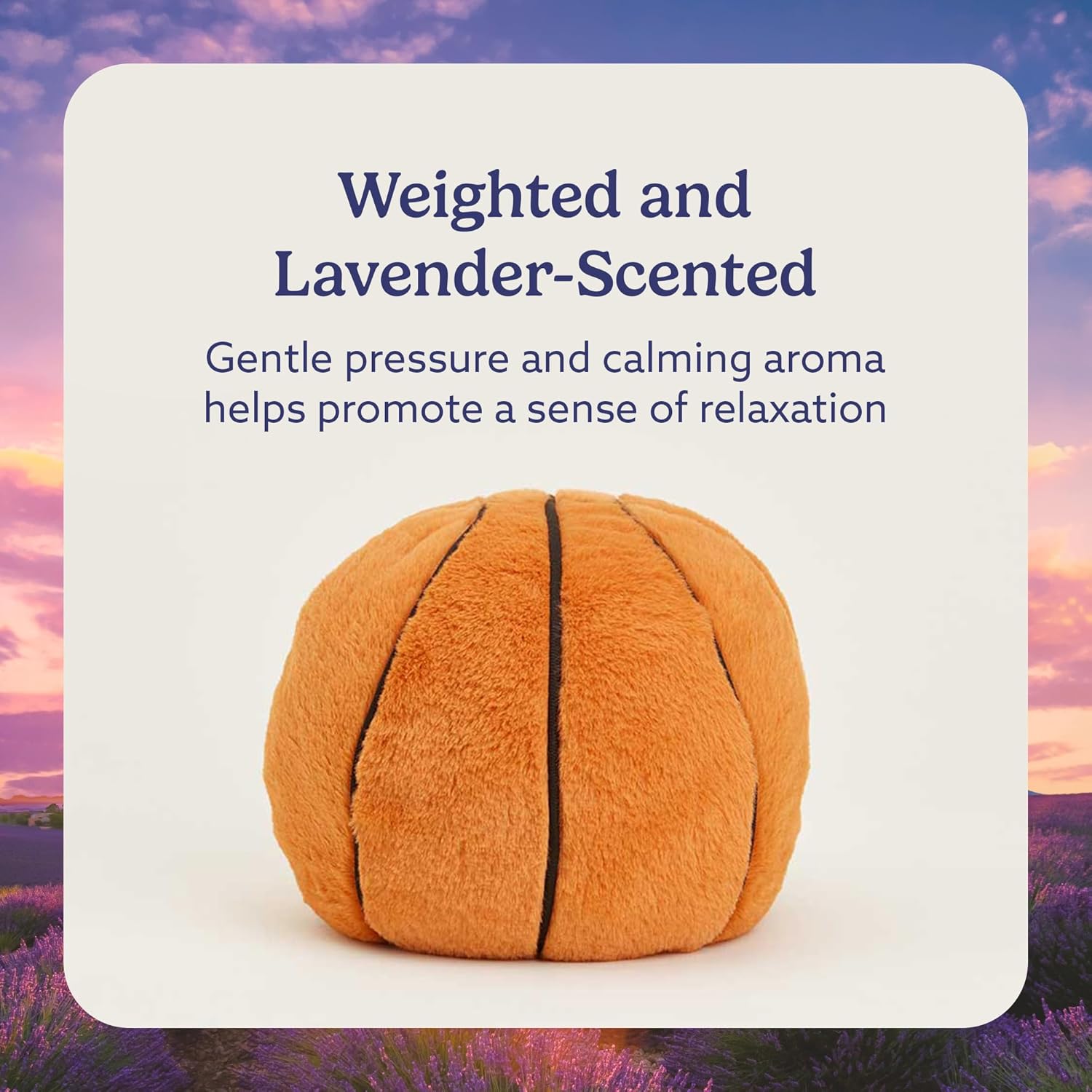 warmies Microwavable & Weighted Stuffed Animals, Basketball - Heated Stuffed Animal Plushie for Warmth & Comfort - Cute Soft Plush Toys for Adults & Children (Boys, Girls, Babies & Toddlers)