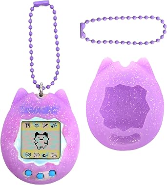 Silicone Shell Cover for Tamagotchi Original, Travel Storage Case Compatible with Tamagotchi Digital Pet AccessoriesOnly Case Purple