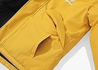 Vista 5 de Spmor Chaqueta de esquí impermeable con capucha para niños y niñas, abrigo de snowboard resistente al viento para la nieve