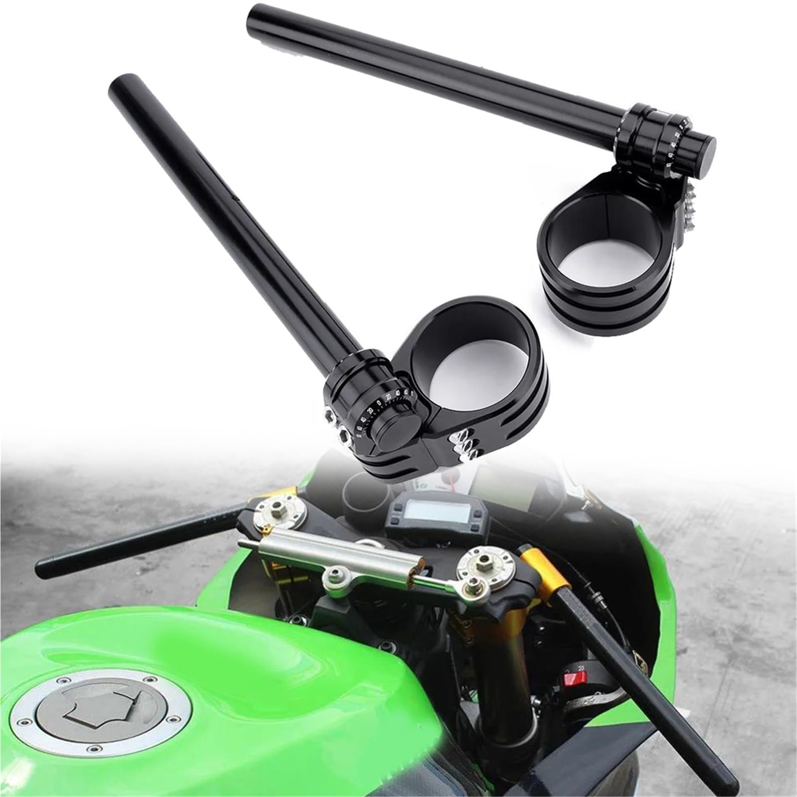 Guidon de moto CNC 55 mm en aluminium usiné pour R Nine T